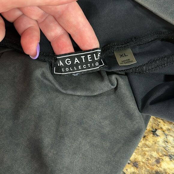 Bagatelle Collection Nylon High Rise Jogger Pants In Graphite Size XL - Picture 7 of 12